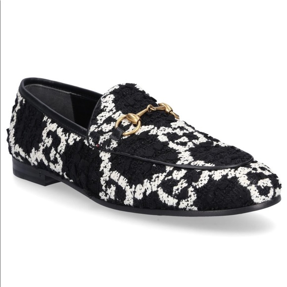 Gucci black and white loafers Clearance